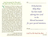 A Spiritual Offering for You: Holy Hour Prayer Leaflet