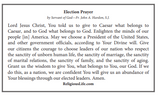 Election Prayer Card