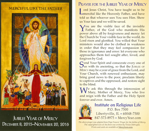 Year of Mercy Holy Card