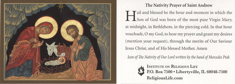 Nativity Prayer of St Andrew